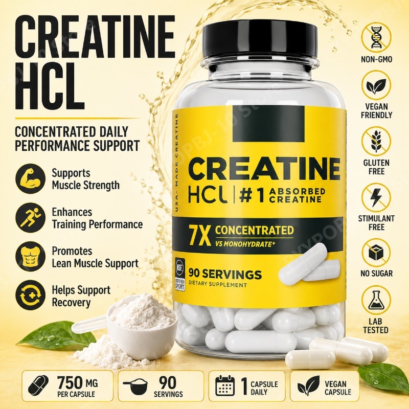 Creatine Hcl Capsule - Creatina HCl 750mg 90 Capsule Supporto