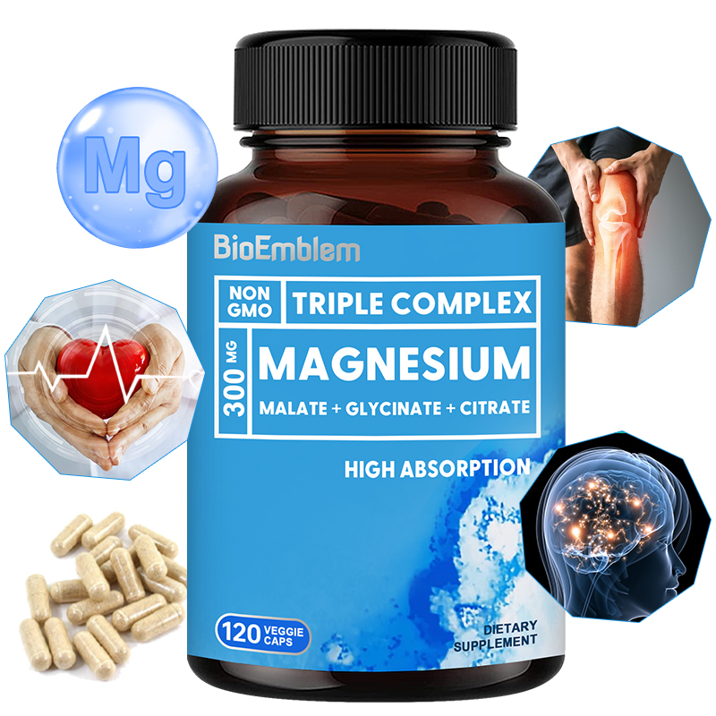 Magnesium Glycinate Capsule - Complesso triplo di magnesio - Glicinato
