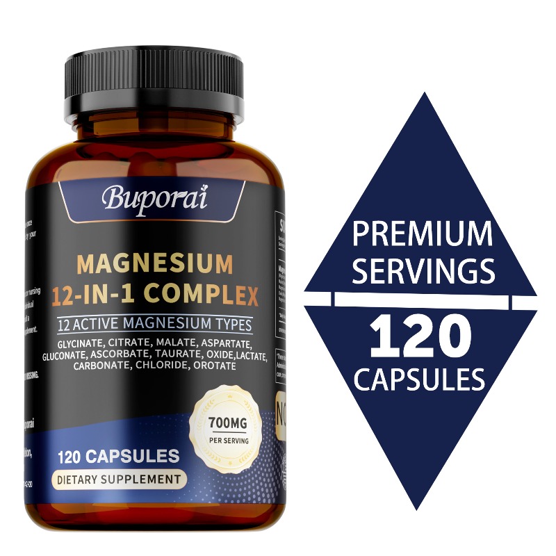 Magnesium Glycinate Capsule - Complesso di Magnesio - Rilassamento, Migliora