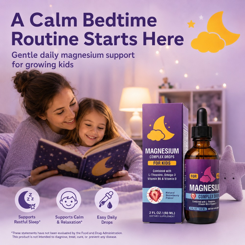 Magnesium Glycinate Capsule - Complesso di Magnesio per Bambini in