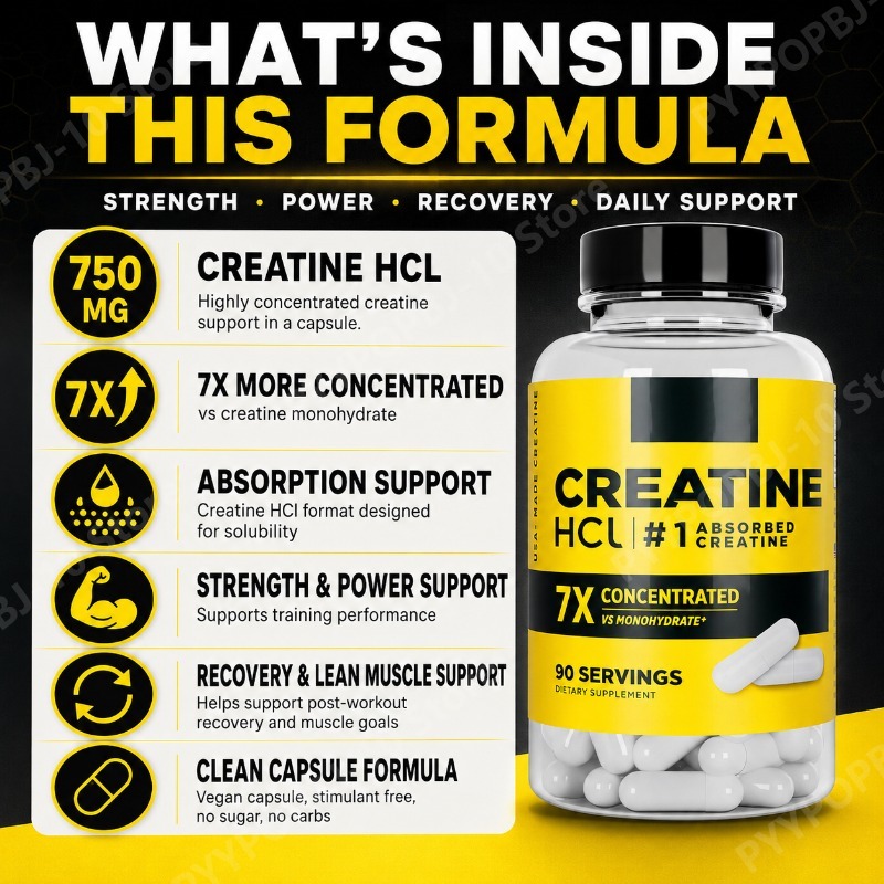 Creatina HCl 750mg 90 Capsule  - Creatine Hcl Capsule recensione e prezzo