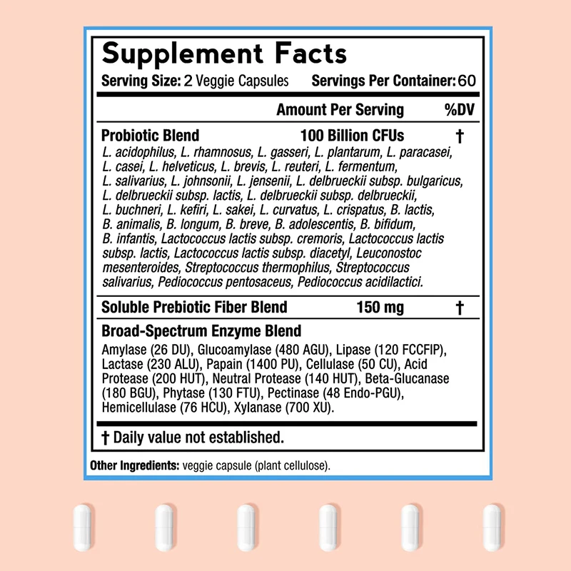 Probiotici 100 miliardi - Supp - Probiotic 60 Billion recensione e prezzo