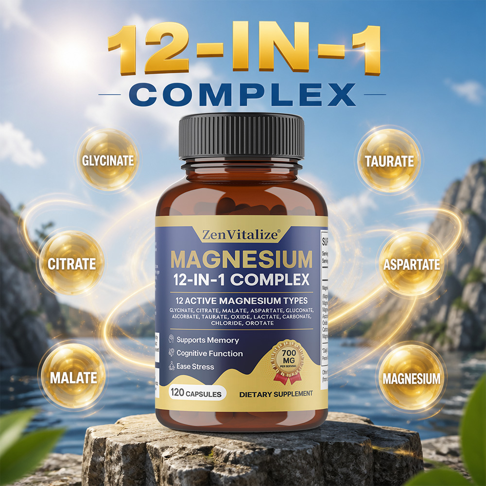 Complesso di Magnesio 12 in 1, - Magnesium Glycinate Capsule recensione e prezzo