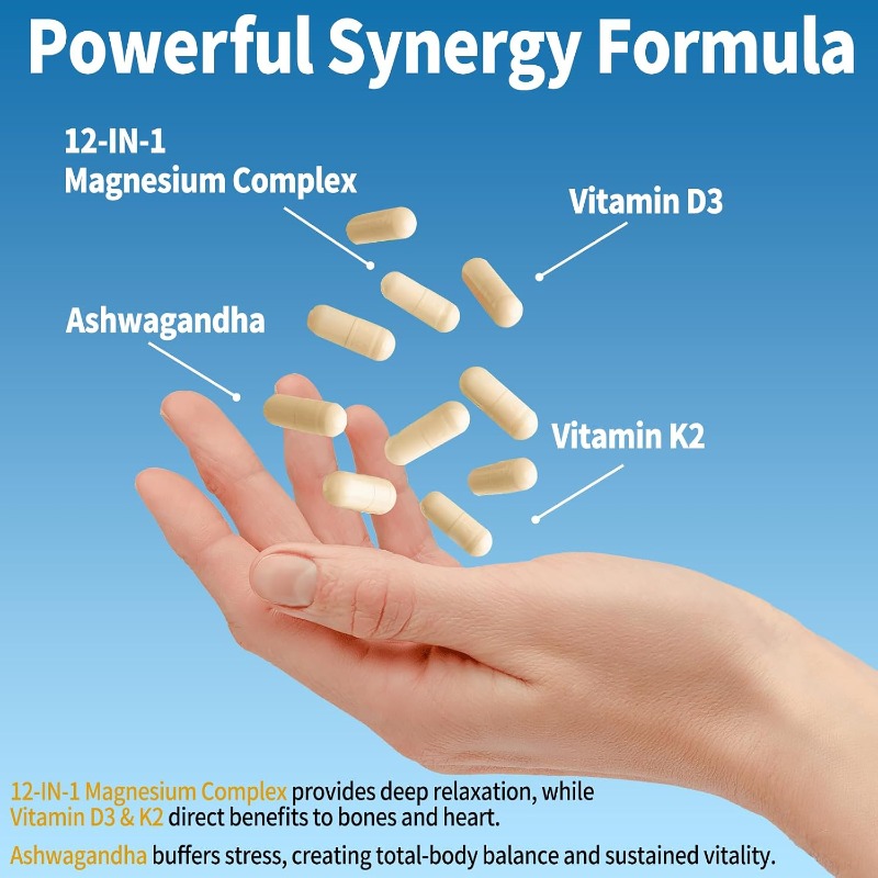 Complesso di Magnesio 700mg, G - Magnesium Glycinate Capsule recensione e prezzo
