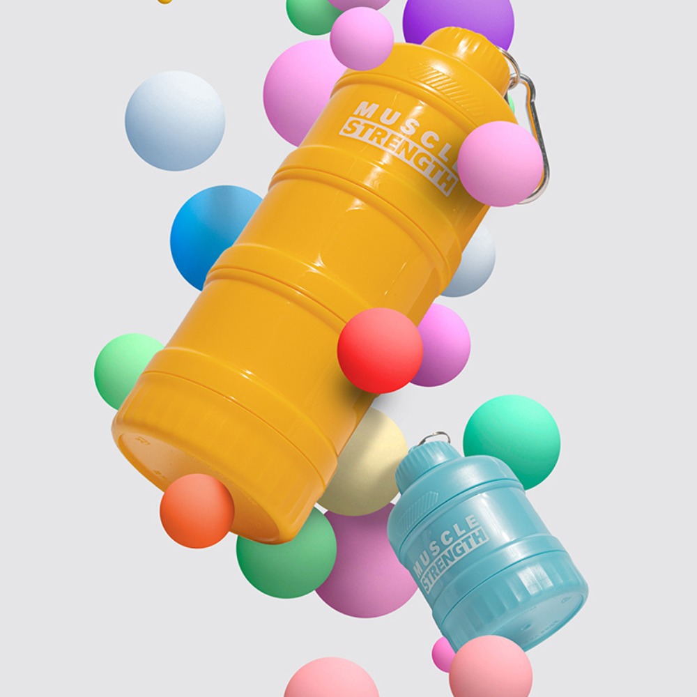 Scatola di polvere proteica po - Protein Shaker Bottle recensione e prezzo