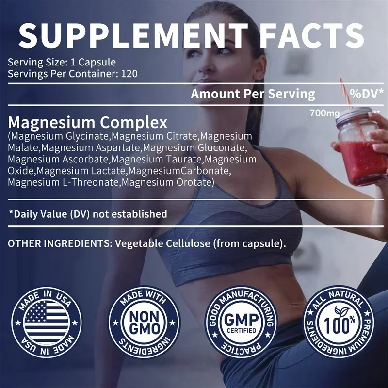 Complesso di Magnesio - Rilass - Magnesium Glycinate Capsule recensione e prezzo