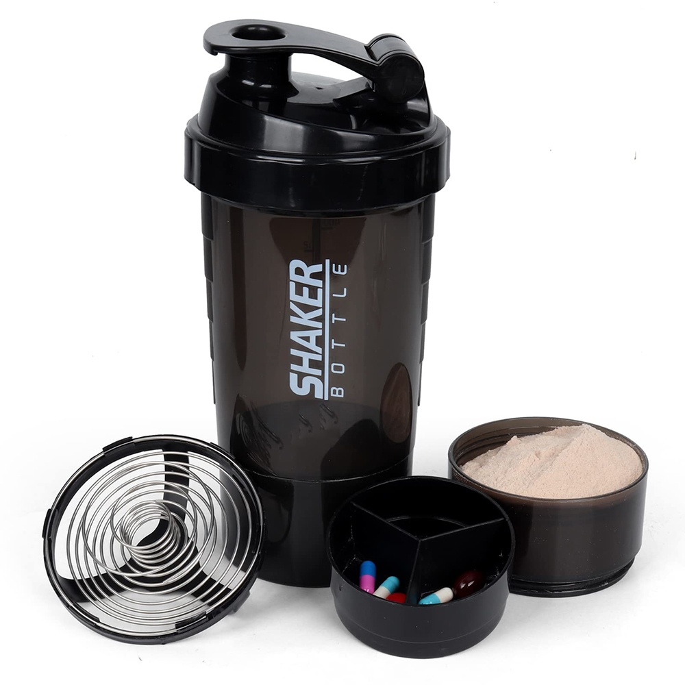 3 strati Shaker Protein Bottle - Protein Shaker Bottle recensione e prezzo