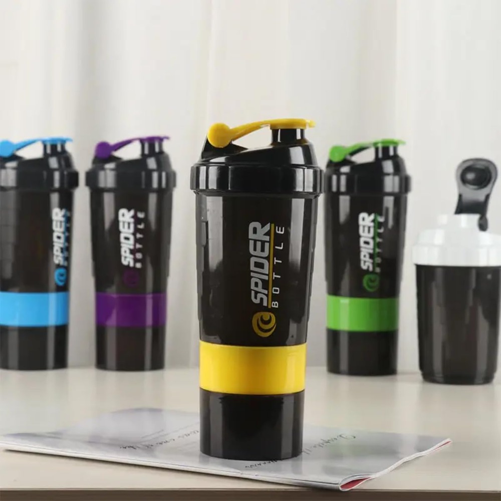 3 strati Shaker Protein Bottle - Protein Shaker Bottle recensione e prezzo