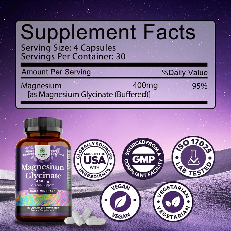 Capsule di Glicinato di Magnes - Magnesium Glycinate Capsule recensione e prezzo