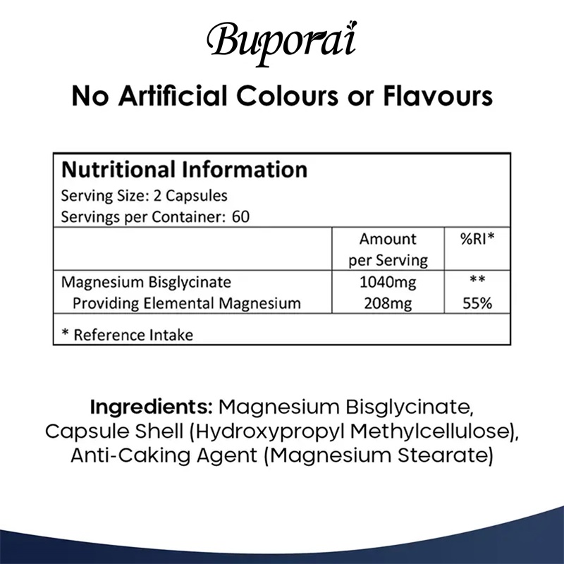 Capsule di glicinato di magnes - Magnesium Glycinate Capsule recensione e prezzo